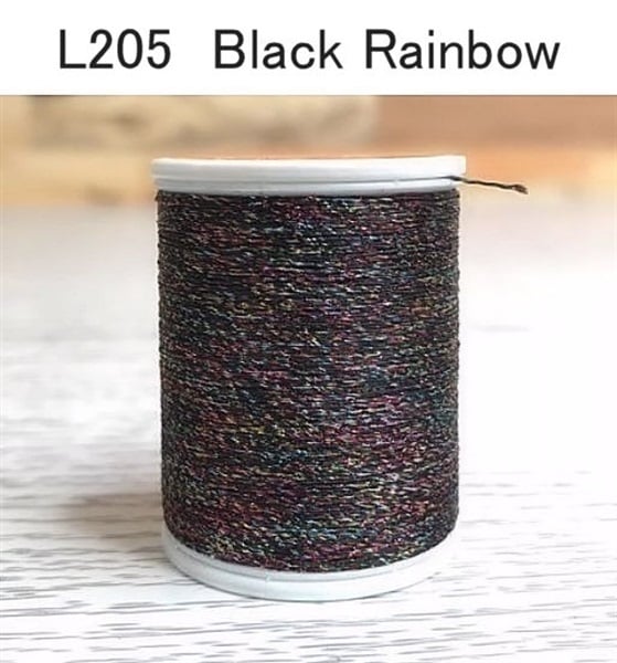 ジャストエース LAME THREAD（ラメスレッド）(L205　Black Rainbow)